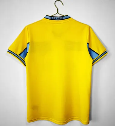 98-99 Lazio yellow retro jersey