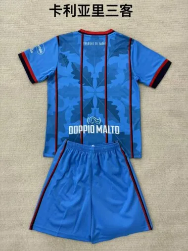 25-26 Cagliari Calcio third kid kit (Size 16-28)