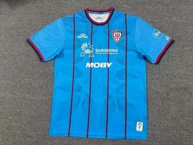 Camisa de futebol do Cagliari para jogos fora de casa, n.º 25-26