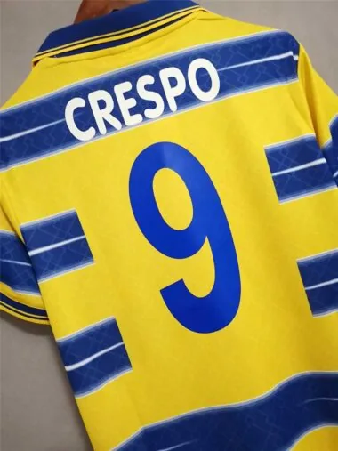 98-99 Parma third away yellow/blue