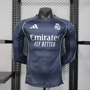 25-26 Real Madrid Away Player Version Long sleeve jersey