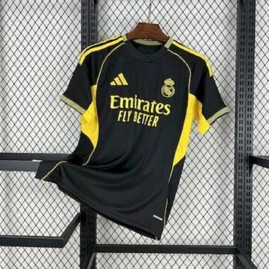 25-26 Real Madrid Black and yellow special edition Jersey