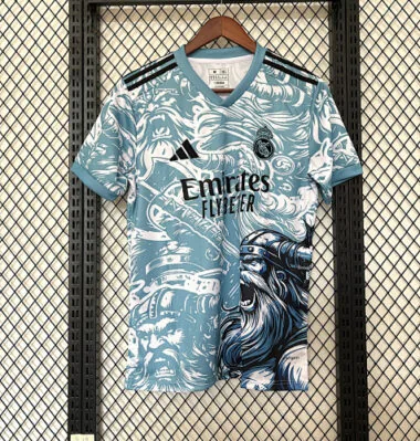 25-26 Real Madrid Blue And White Special Jersey