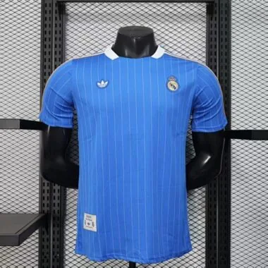 25-26 Real Madrid Blue Retro Model Player Version Jersey