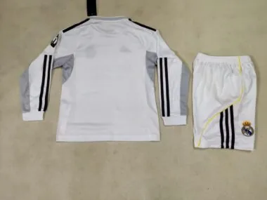 25-26 Real Madrid Home Long Sleeve Kid Kit