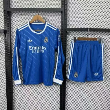 25-26 Real Madrid Third Away Long Sleeve Kid Kit