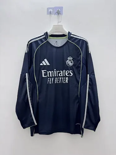 25-26 Real Madrid away long sleeve jersey