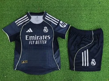 25-26 Real Madrid away player version kid kit