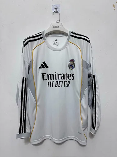 Camiseta de manga larga del Real Madrid para partidos en casa, 25-26