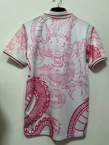 25-26 Real Madrid pink and white dragon jersey