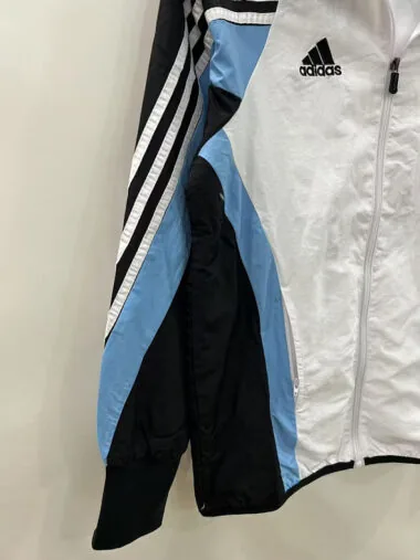 25-26 Real Madrid white ,black and blue windbreaker