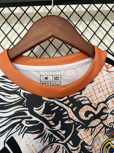Real Madrid 2025/26 White, Orange and Black Special Edition Jersey