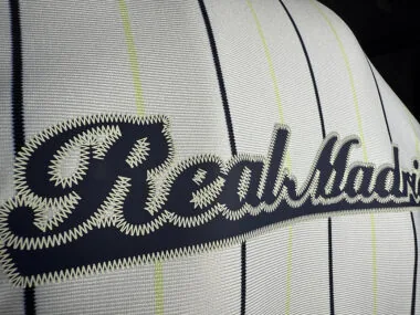 25-26 Real Madrid white player version baseball jersey