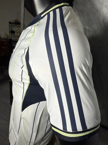 25-26 Real Madrid white player version baseball jersey