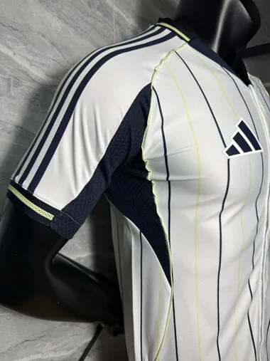 25-26 Real Madrid white player version baseball jersey