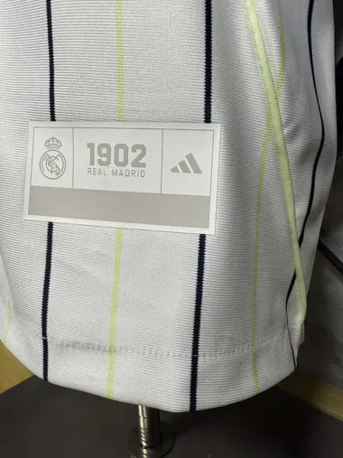 25-26 Real Madrid white player version baseball jersey