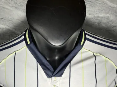 25-26 Real Madrid white player version baseball jersey
