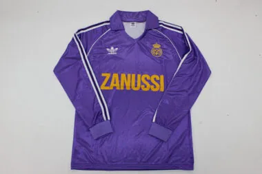 84-85 Real Madrid away retro long sleeve jersey
