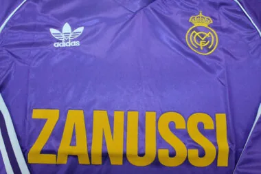 84-85 Real Madrid away retro long sleeve jersey