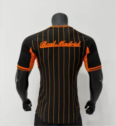 Real Madrid 2025/26 black orange Player Version Baseball jersey (S-2XL)