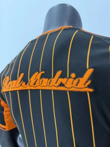 Real Madrid 2025/26 black orange Player Version Baseball jersey (S-2XL)