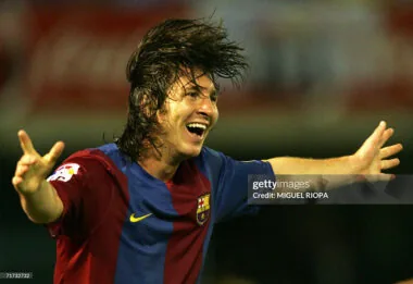 06-07 Barcelona home retro player version jersey