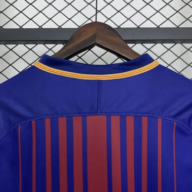 17-18 Barcelona home long sleeve retro jersey