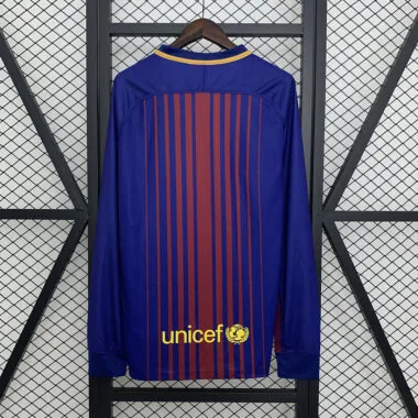 17-18 Barcelona home long sleeve retro jersey