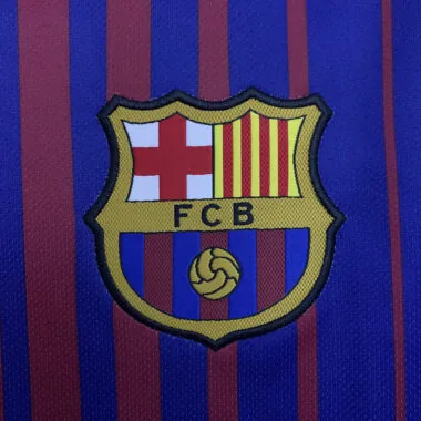17-18 Barcelona home long sleeve retro jersey