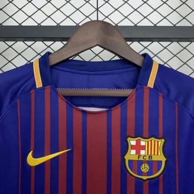 17-18 Barcelona home long sleeve retro jersey