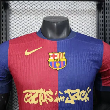 25-26 Barcelona x Travis Scott Player version jersey