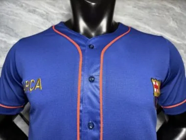25-26 Barcelona Blue Baseball Jersey