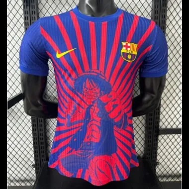 Camiseta de jugador de la edición especial azul y roja del Barcelona, 25-26