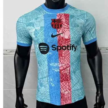 Camiseta del Barcelona Blue, edición especial, versión jugador, 25-26