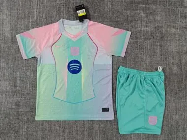 25-26 Barcelona Blue and Pink Special kid kit