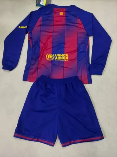 25-26 Barcelona Home long Sleeve kid kit