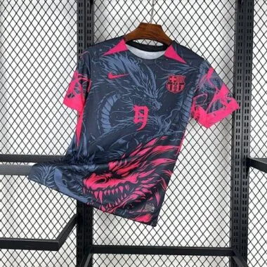 Barcelona 2025/26 Dark Blue and Pink Dragon Special Edition Jersey