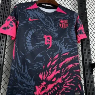 Maillot édition spéciale Dark Blue and Pink Dragon Barcelone 2025/26