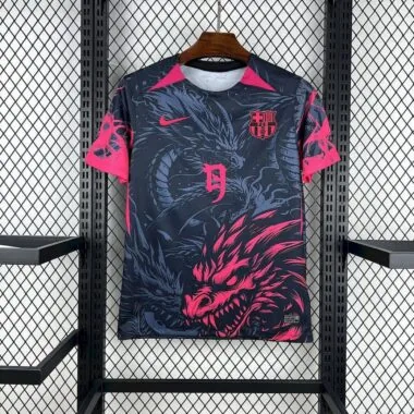 Maillot édition spéciale Dark Blue and Pink Dragon Barcelone 2025/26
