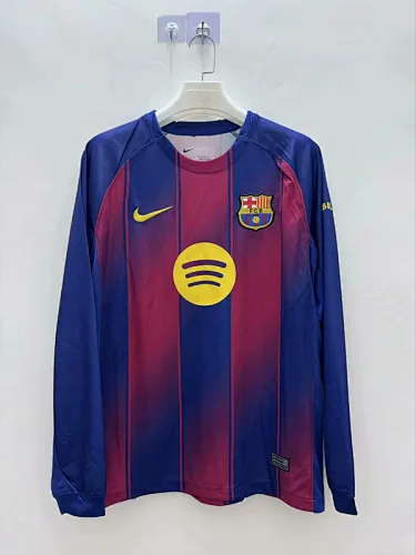 25-26 Barcelona home long sleeve jersey