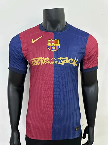 25-26 Barcelona x Travis Scott Player version jersey