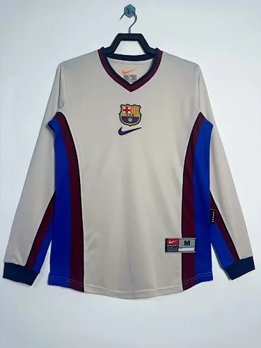 88-89 Barcelona Away Retro Long Sleeve Jersey