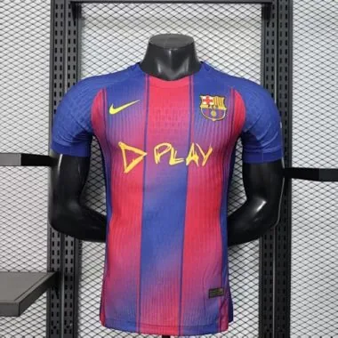 Barcelona 2025/26 Home Player version jersey With New Sponsor