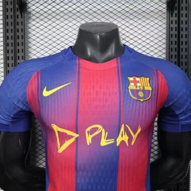 Barcelona 2025/26 Home Player version jersey With New Sponsor