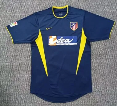 02-03 Atletico Madrid Retro away Jersey (S-2XL)