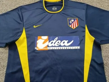 02-03 Atletico Madrid Retro away Jersey (S-2XL)