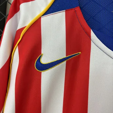 04-05 Atletico Madrid home long sleeve retro jersey