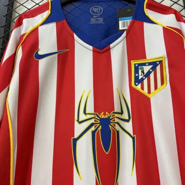 04-05 Atletico Madrid home long sleeve retro jersey