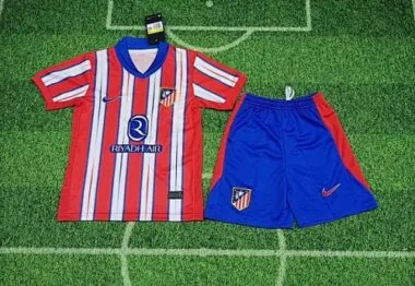 24-25 Atletico Madrid home kid kit