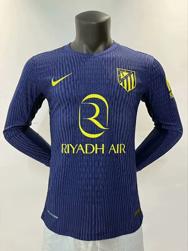 Maillot de joueur à manches longues de l'Atlético Madrid (à l'extérieur), numéros 25 et 26
